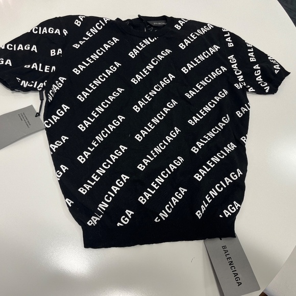 Balenciaga Logo Knit Top - New with Tag - XS - Picture 2 of 2